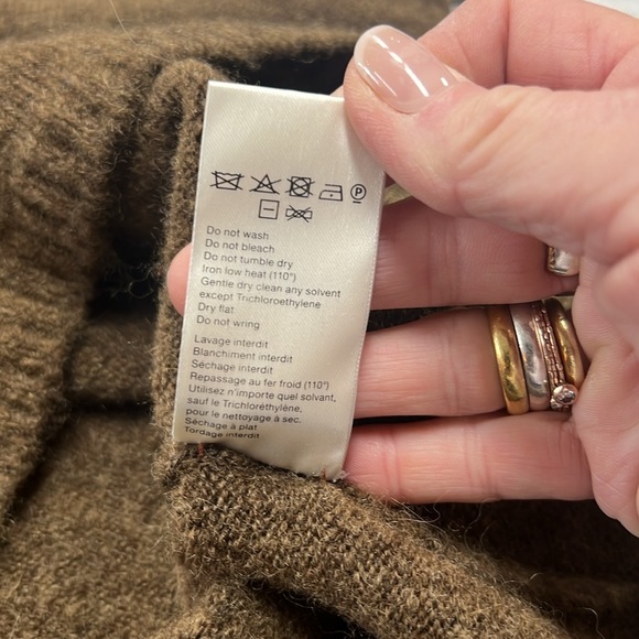 Nanushka Cleto Brown One- Shoulder Alpaca Blend Sweater Size Small - Picture 10 of 10